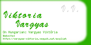 viktoria vargyas business card